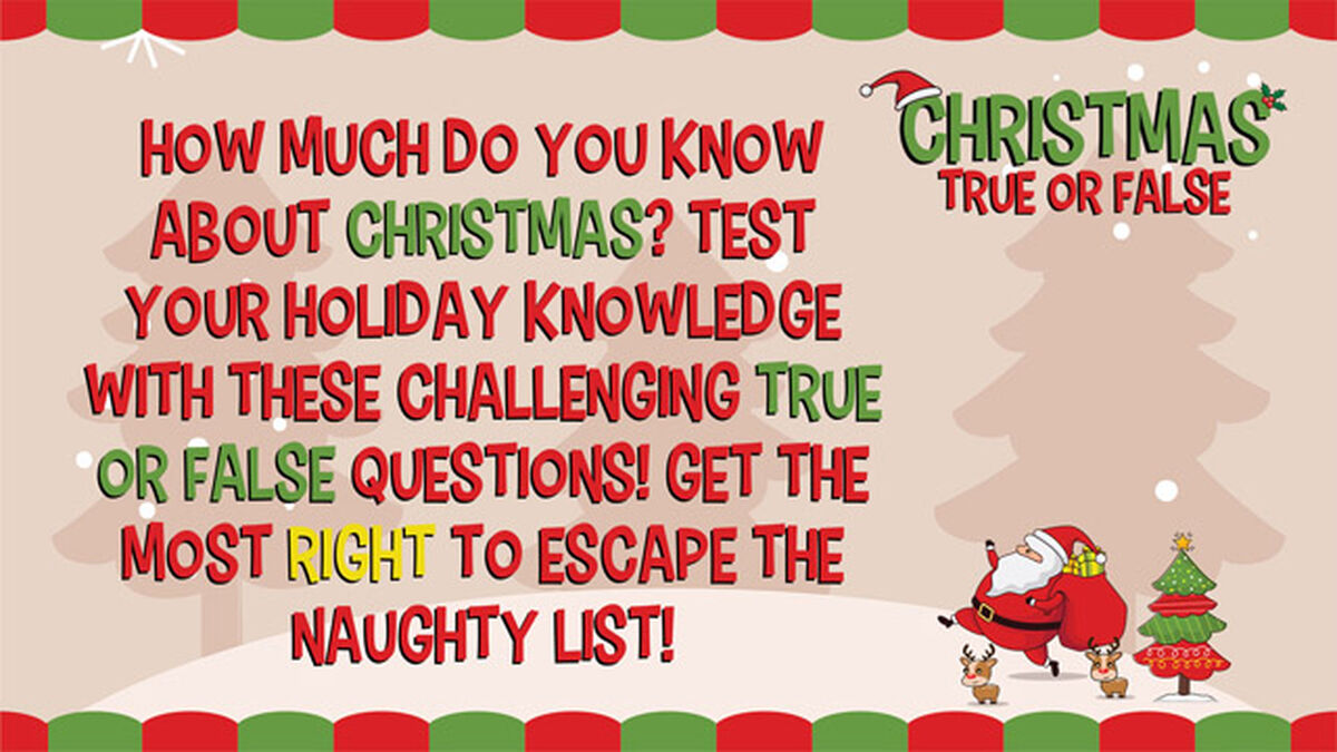 Christmas True or False image number null